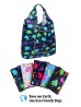 Elephant Reusable Foldable Shopping Bags W/ Zipper (12 Pcs)